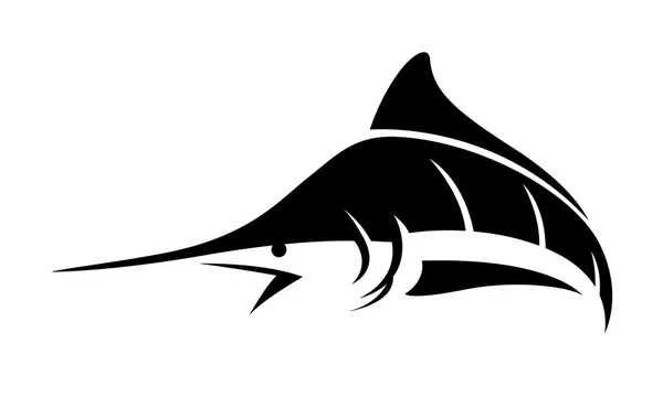 Marlin vis, vector — Stockvector