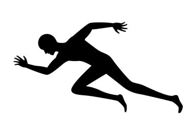 koşan adam, vektör