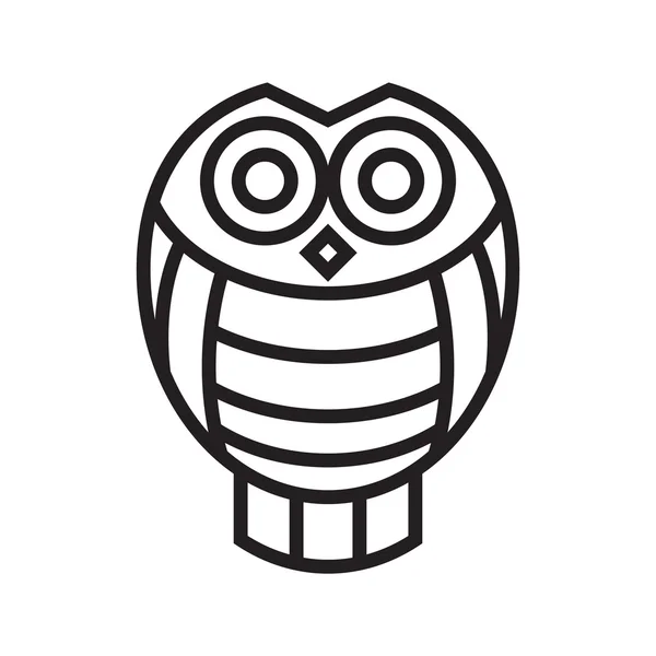 Icon owl, вектор — стоковый вектор