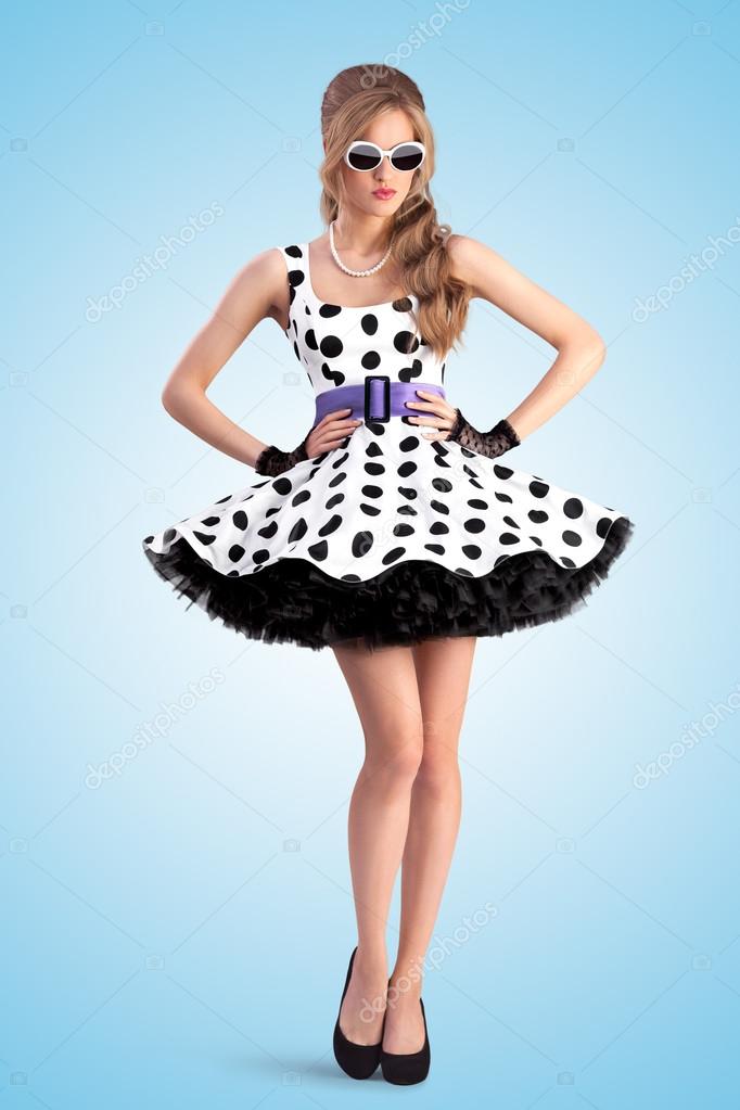Dotted dress. ??? Stock Photo ?? fisher.photostudio 66304339