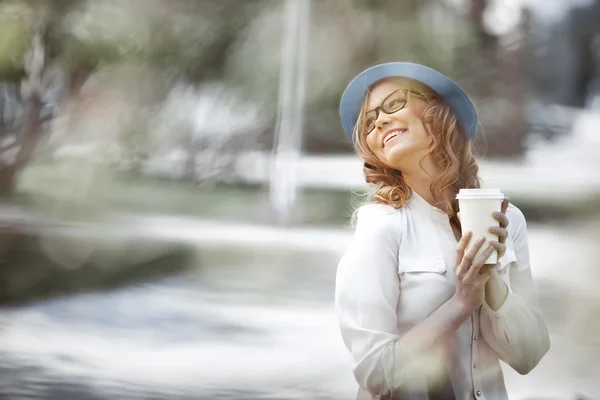 Café y felicidad . — Foto de Stock