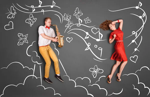 Jazz for romance. — Stock Photo, Image