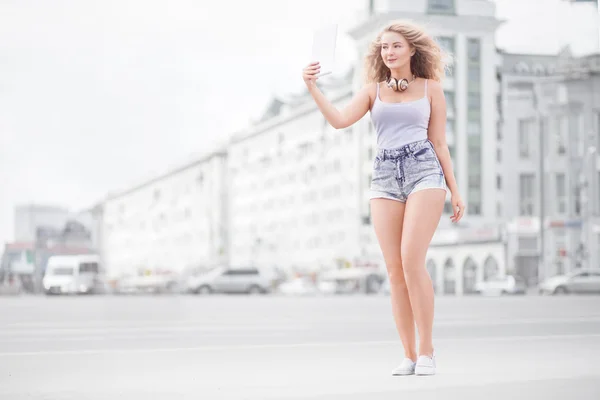 Music and selfie. — Stock Photo, Image