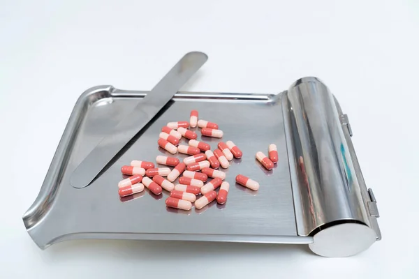 Medicine Drug Concept Pharmaceuticals Antibiotics Pills Medicine Capsule Pilulka Medicine — Stock fotografie