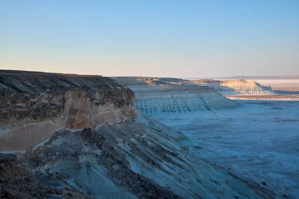 Meseta Ustyurt Uplands Meseta Ustyurt Desierto Meseta Ustyurt Meseta Ustyurt Fotos De Stock