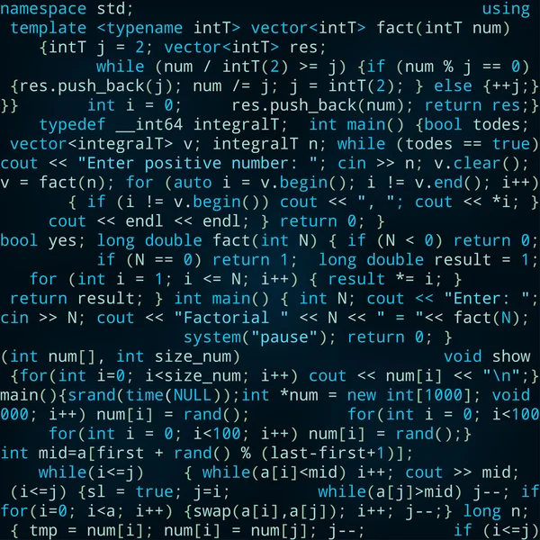 Program kodu ile sorunsuz koyu mavi örnek