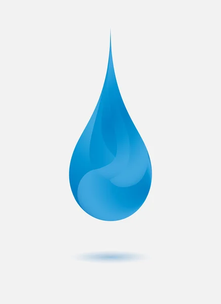 Abstrait goutte d'eau bleue — Image vectorielle