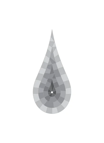 Caída segmentada gris abstracta. Diseño plano . — Vector de stock