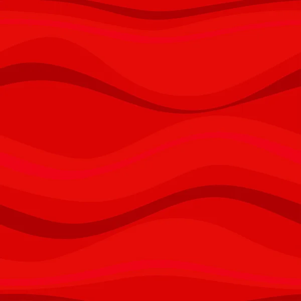 Seamless pattern with red waves — Stock Vector