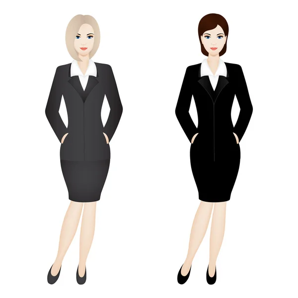 Dos mujeres de negocios — Vector de stock