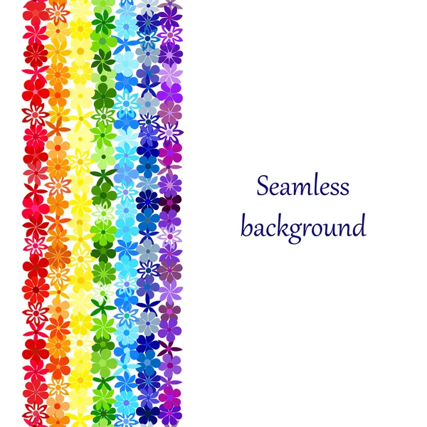 Sorunsuz çiçek mozaik Gökkuşağı Kenarlık