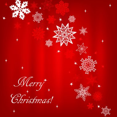 Kar taneleri ile Noel Kızıl Meydan arka plan