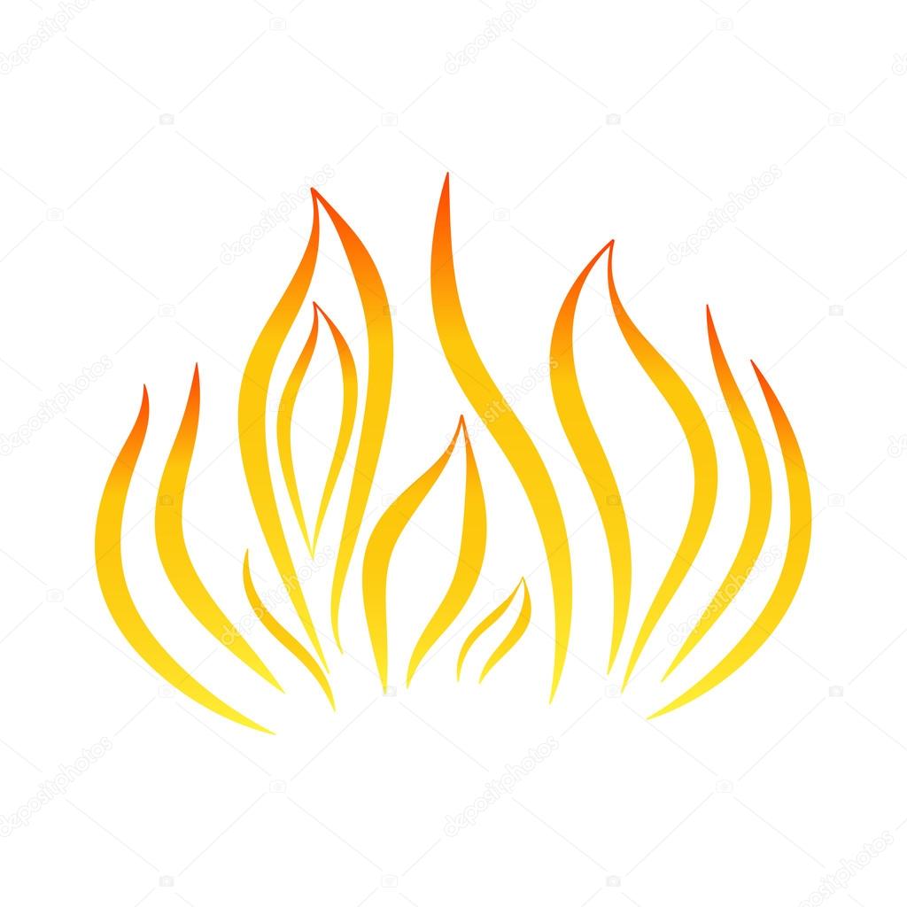 Fire flame symbol