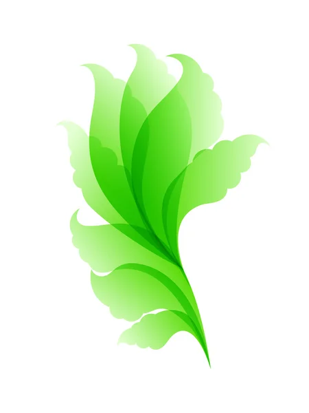 Astratto motivo floreale verde — Vettoriale Stock