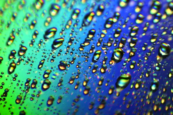 Colored drops closeup (small defocusing) — Stock Photo, Image