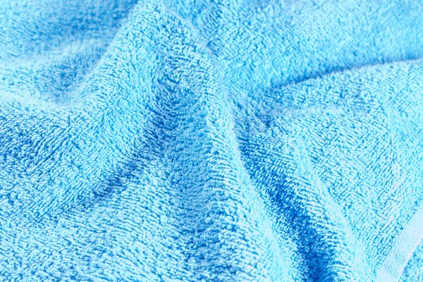蓝色毛巾纹理 — 图库照片