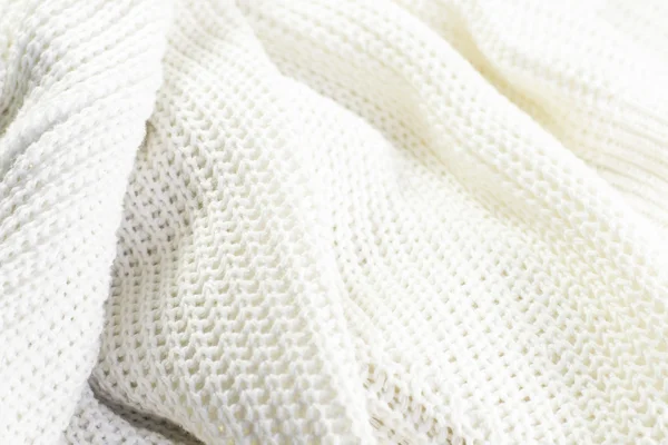 Bílé pletené textilie Royalty Free Stock Obrázky