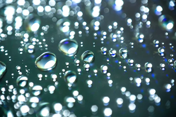 Víz csepp szivárvány üveg — Stock Fotó