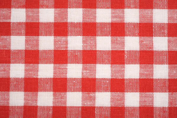 Red and white fabric background. — Stock Photo, Image