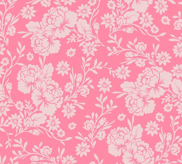 Patrón Floral Hecho Con Rosas Hechas Mano Para Textiles Decoración —  Fotos de Stock