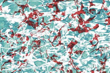 Parlak ve güzel renklere sahip, mermer kaplama kağıt sanat arka planı. Mürekkep şekilleri akrilik ile yapılır