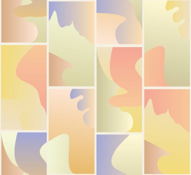 Değişken renkte doğal şekiller