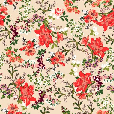 Çiçek deseni, tekstil ve dekorasyon için mükemmel.