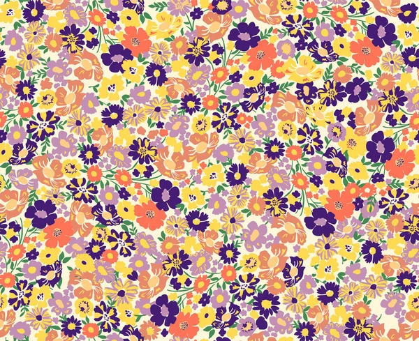 Elegante Patrón Floral Libertad Color Perfecto Para Textiles Moda — Vector de stock