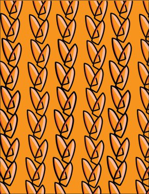 Turuncu arkaplan ile turuncu şekiller