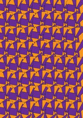 yatay dikdörtgen turuncu ve arka planda mor