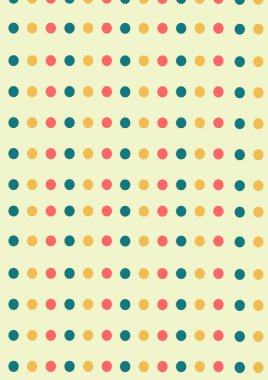 Renkli noktalı güzel desen görüntüsü