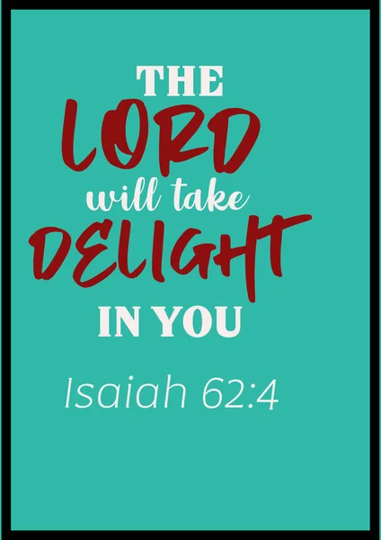Bibelworte Der Herr Wird Sich Dir Erfreuen Jesaja — Stockfoto