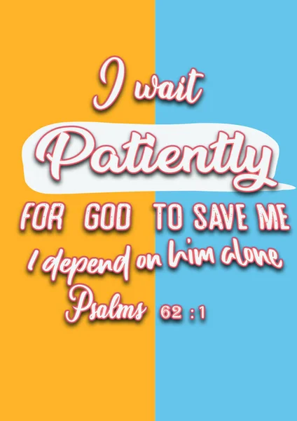 Bible Kralická Trpělivě Čekám Bůh Spasí Spoléhám Jen Něj Žalmy — Stock fotografie