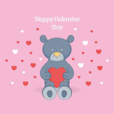 Sevgililer Günü vektör tasarımı kavramı