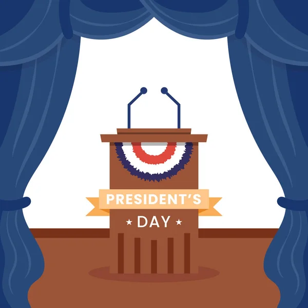 États Unis Amérique Concept Jour Président Illustration Vectorielle — Image vectorielle