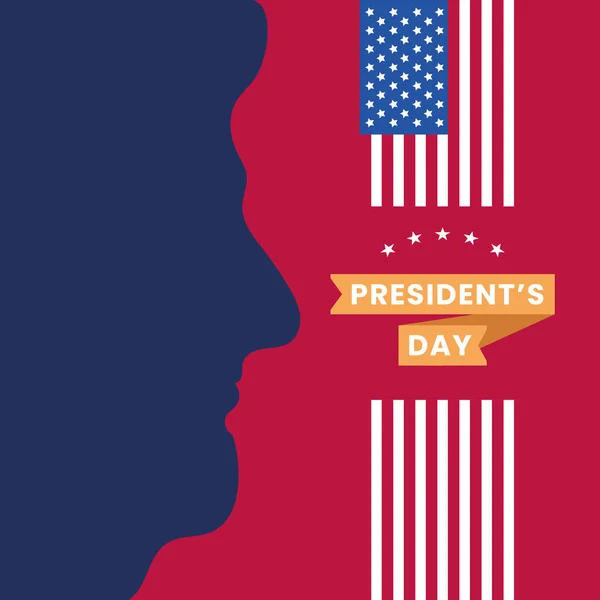 États Unis Amérique Concept Jour Président Illustration Vectorielle — Image vectorielle