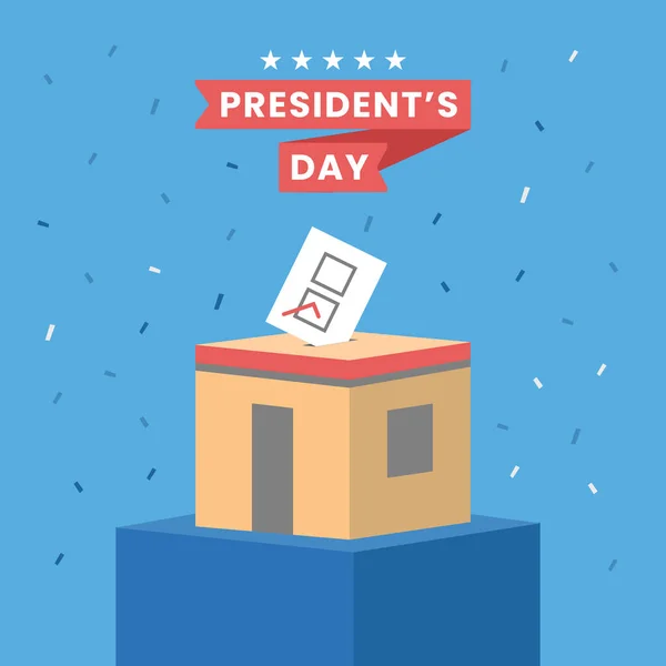 アメリカ合衆国 大統領の日の概念 ベクターイラスト — ストックベクタ