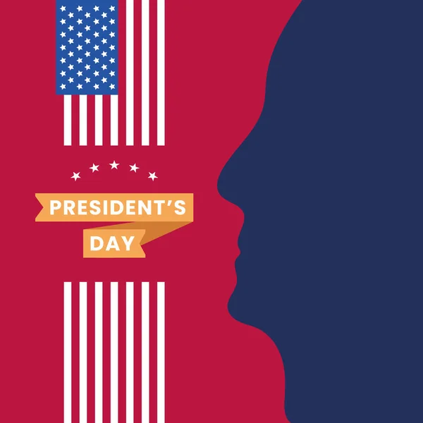 アメリカ合衆国 大統領の日の概念 ベクターイラスト — ストックベクタ
