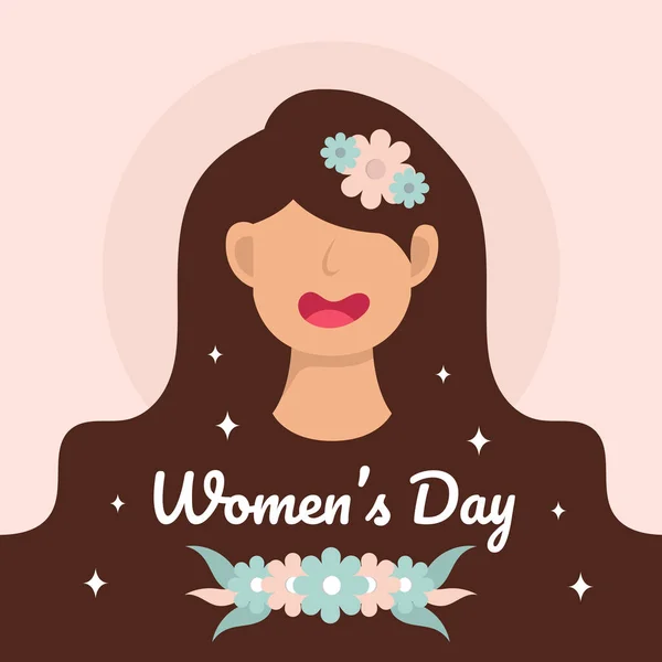 Международный День Счастливых Женщин Векторная Иллюстрация Лицензионные Стоковые Иллюстрации