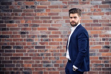 İşadamı yakışıklı modeli