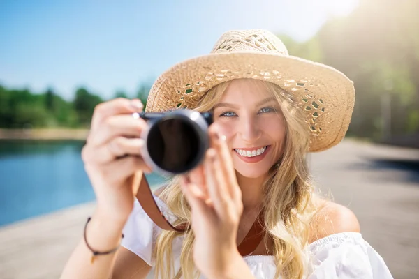 Smile to the camera — Stock Photo, Image
