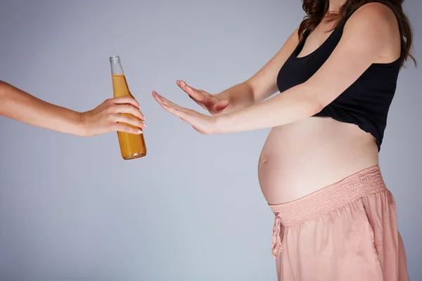 I don't drink in pregnancy — Stock Photo, Image