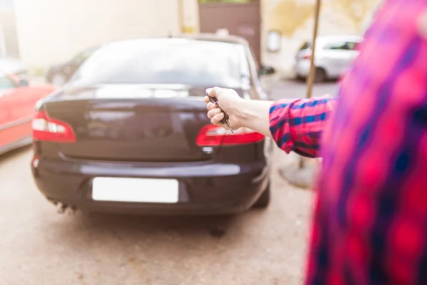 Lembre-se de trancar seu carro — Fotografia de Stock