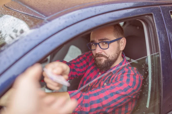 Driving licence verification — Stock Photo, Image