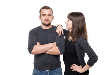 Kendine güvenen genç Çift