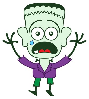 Frankenstein çok korkmuş bir ruh hali içinde