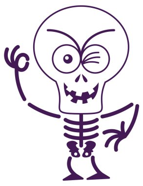 Bir Ok işareti yaparak iskeleti