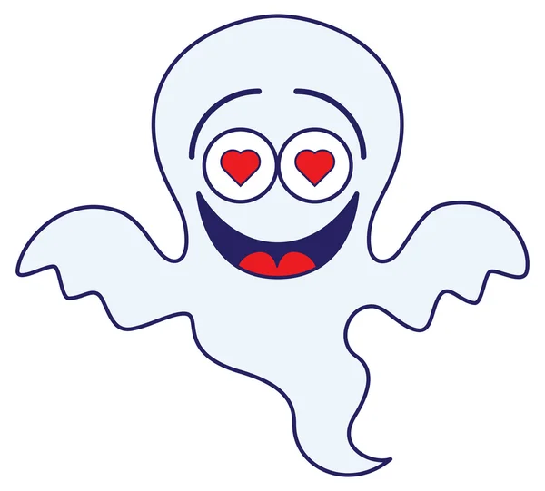 Ghost gevoel waanzinnig verliefd — Stockvector