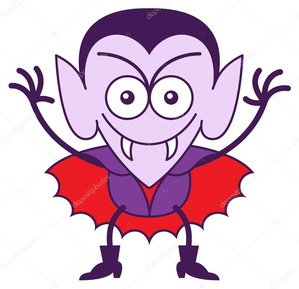 Funny Vampire Showing A Mischievous Mood Stock Vector Zoo Co