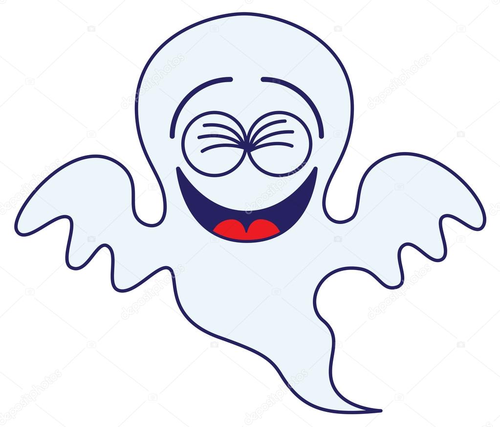 Ghost laughing enthusiastically